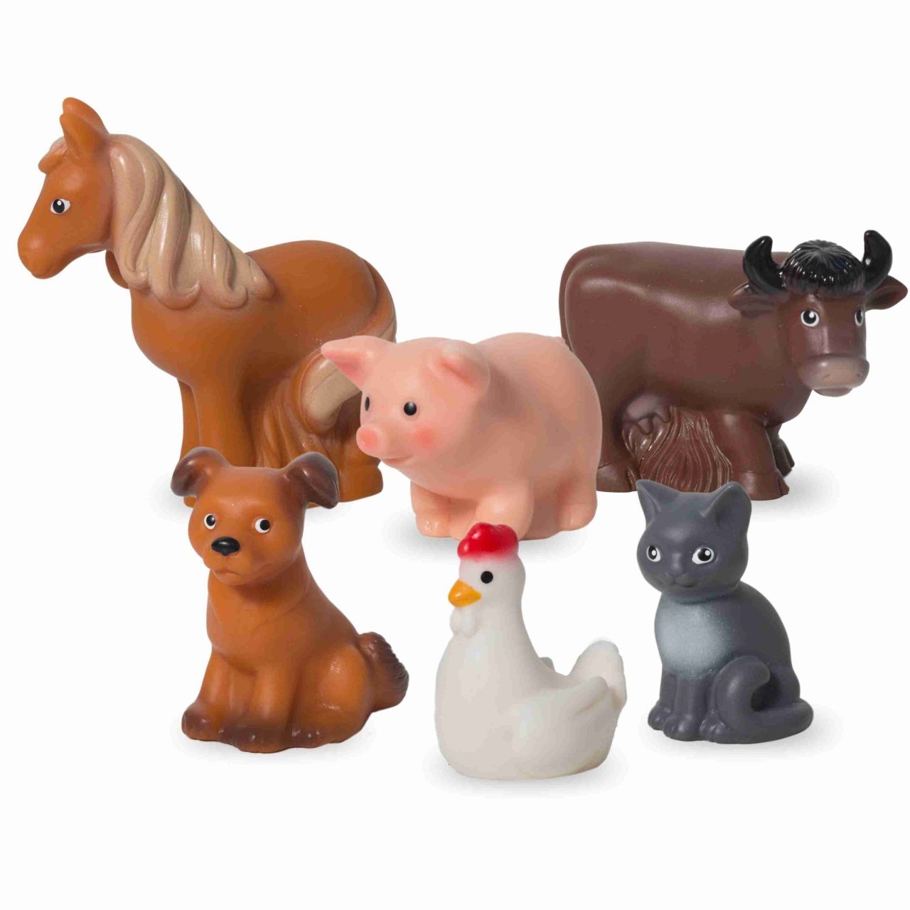 Набор ВЕСНА В2935 Домашние животные набор игрушек для ванны курносики свинья и корова