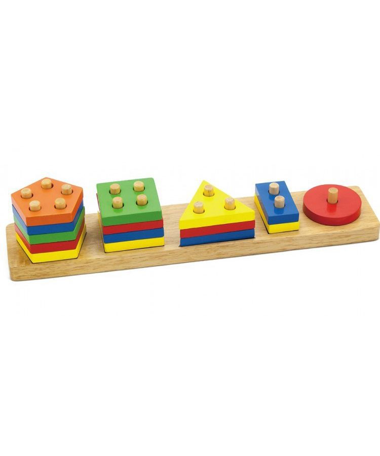 Головоломка Геометрические фигуры(15 деталей)в коробке VIGA VG58558 детские деревянные геометрические блоки пазлы игрушка для детей развивающая игрушка для раннего обучения подарок для детей 2021