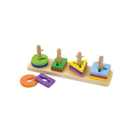 Головоломка"Геометрические фигуры" 12 деталей в коробке VIGA VG5...