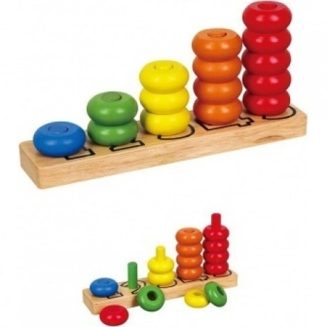 Игра "Разложи по номерам"(дерево)в коробке VIGA VG58474