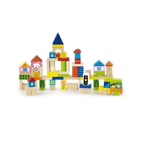 Конструктор"Город"75 дет.в ведре VIGA 50287