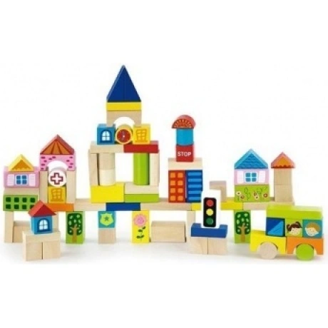 Конструктор"Город"75 дет.в ведре VIGA 50287