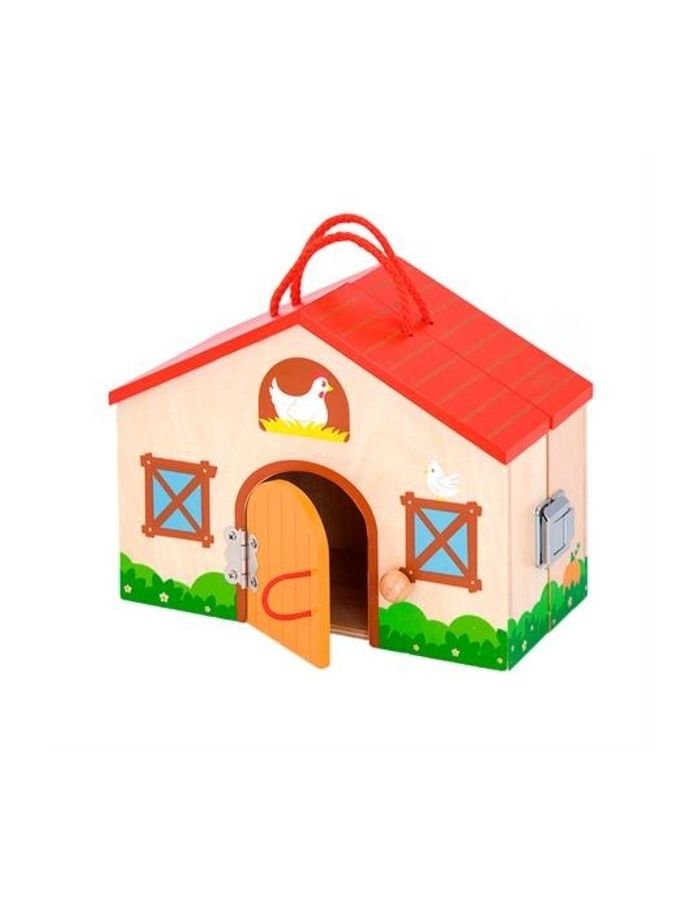 Набор Ферма(с фигурками животных) в коробке VIGA 51618 деревянная развивающая игрушка viga магнитный лабиринт часы вига 44560