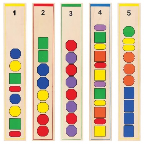 Игра &quot;Повтори последовательность&quot;в ящике 70 бусин разных размеров и цветов,шнурки,10 палочек,10 схем VIGA 56182 - фото 2