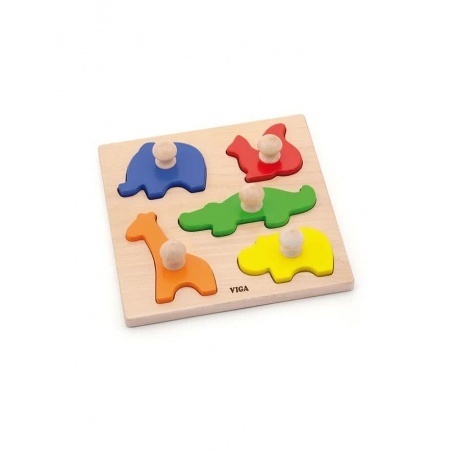 

Пазл блочный для малышей животные 5 деталей в коробке VIGA VG50662