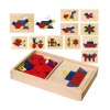 Мозайка в ящике 148 дет.разных форм и размеров,10 шаблонов карти...
