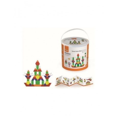 

Мозайка в ведре 250 плоских геометрических блоков,буклет с примерами VIGA 50065