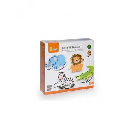 Шнуровка Животные в коробке VIGA 51326 - фото 2