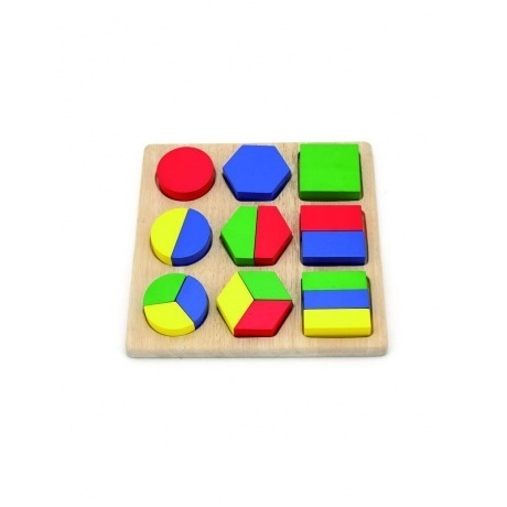 

Блочный пазл "Собери фигуры" (дерево) в коробке VIGA VG58573