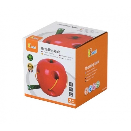 Шнуровка "Яблоко"(дерево)в коробке VIGA 56276 - фото 2