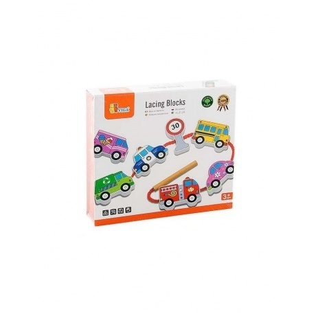 

Шнуровка "Транспорт"(12 фигурок,шнурок)в коробке VIGA VG59851