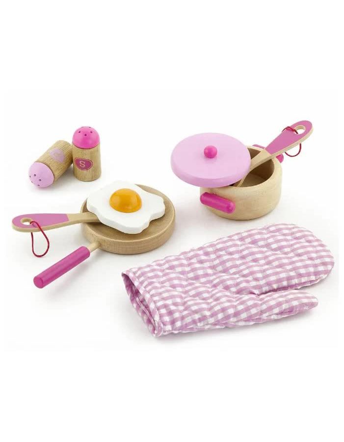 Набор Готовим завтрак в коробке VIGA 50116 игровой набор готовим завтрак розовый 9 предметов дерево viga 50116