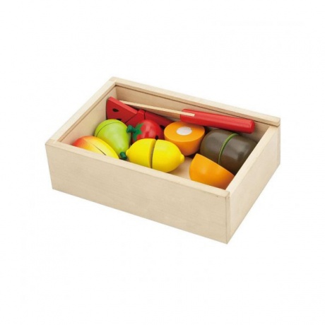 Набор&quot;Режем фрукты&quot;(8 фруктов,нож,доска)в ящике VIGA VG56290 - фото 4