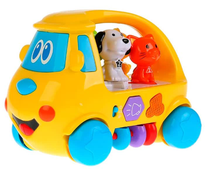 Развивающий автобус со стихами М.Дружининой 18 любимых пес свет,звук 261636, Умка ZY419558-R - фото 1