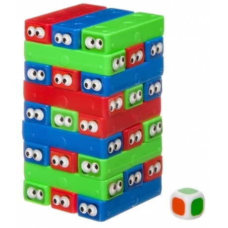 Развивающие игры Bondibon ПОСТРОЙ ГЛАЗКИ,30 блоков,кубик BB4151 - фото 3