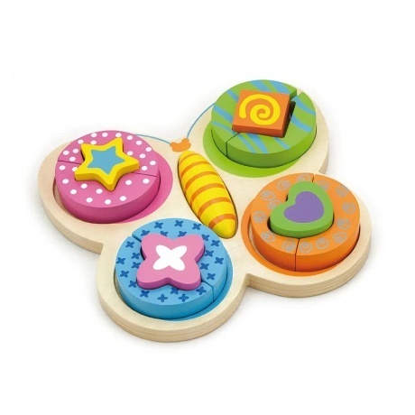 

Блочный пазл "Бабочка"(дерево) 215*195*35мм VIGA VG59924