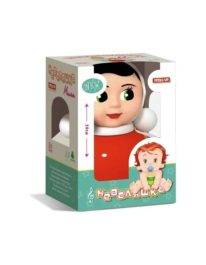 Неваляшка "Мила" 28 см в коробке 01638 - фото 2