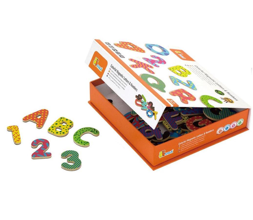 Игра Буквы и цифры (77 дет.) магнитная andreu toys магнитная игра цифры и буквы