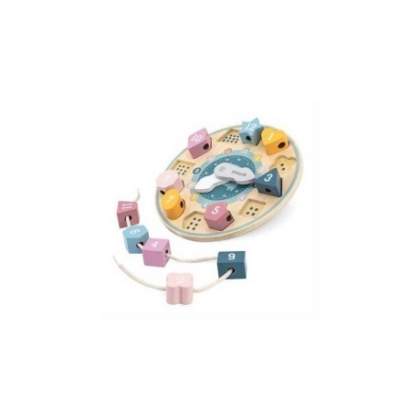 Игра Часы-пазл со шнуровкой в коробке - фото 5