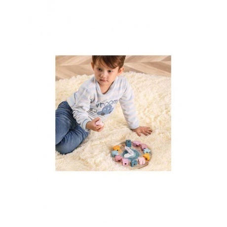 Игра Часы-пазл со шнуровкой в коробке - фото 8