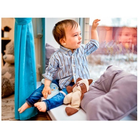 Игрушка "Доктор Мякиш-Енот" (с вишневыми косточками) - фото 3