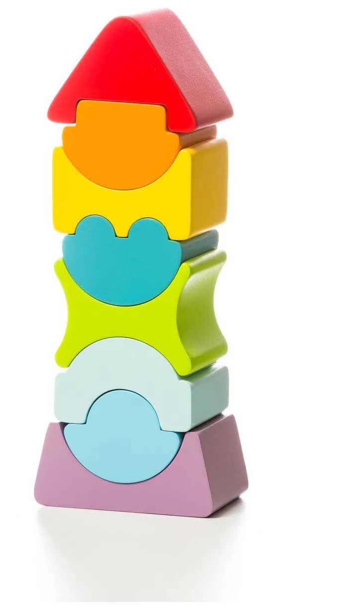cubika 15009 ld 12 игрушка логическая башня Игрушка логическая CUBIKA Башня 8 дет.