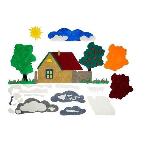 Развивающая игра Liplip "Четыре домика" (без полотна) ковролин - фото 3