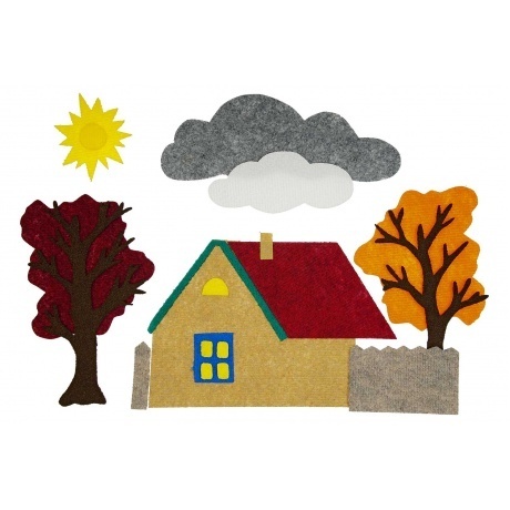 Развивающая игра Liplip "Четыре домика" (без полотна) ковролин - фото 4