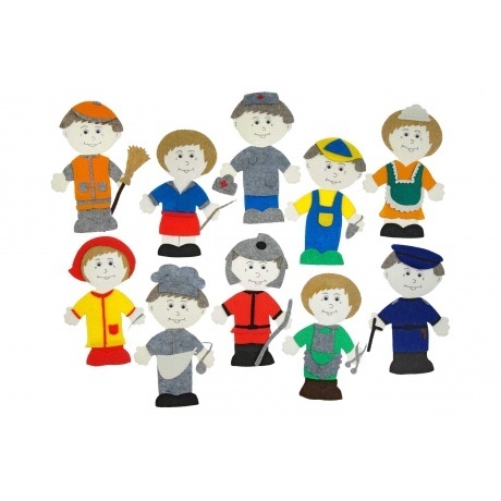 Развивающая игра Liplip "Профессии" (без полотна) ковролин - фото 1