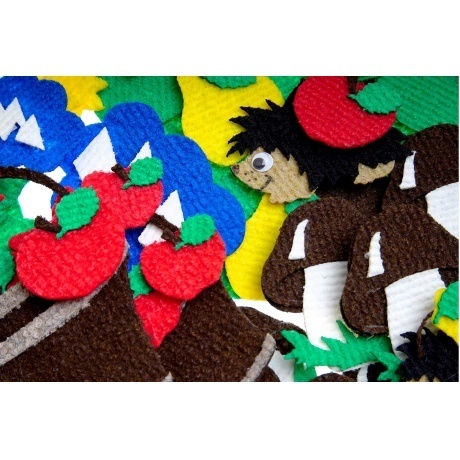 Развивающая игра Liplip "Три дерева" (с игровым полем) ковролин - фото 4