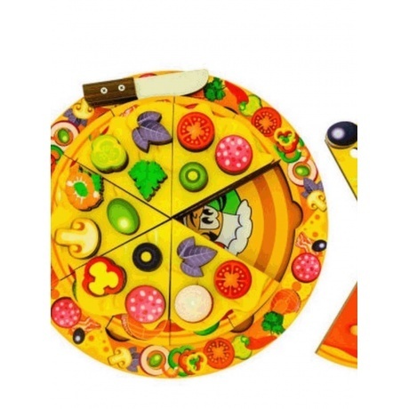 Развивающая игрушка Нескучные игры &quot;Пицца&quot; арт.7918 54 элемента - фото 3