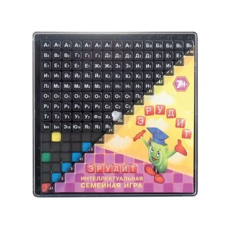 Настольная игра БИПЛАНТ 10011 Эрудит  (черные фишки)