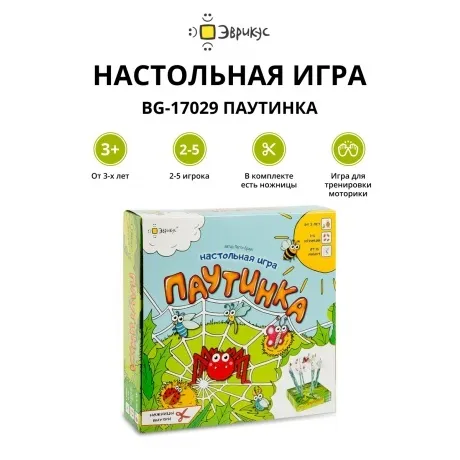 Настольная игра ЭВРИКУС BG-17029 Паутинка