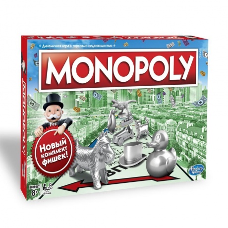 Игра настольная Games классическая Монополия. Обновленная HASBRO GAMES C1009 - фото 1