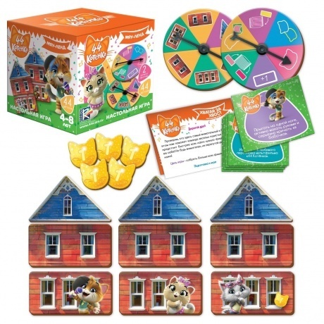 Игра настольная "Мяу-Ленд", 44 Котенка VladiToys VT8022-04 - фото 2