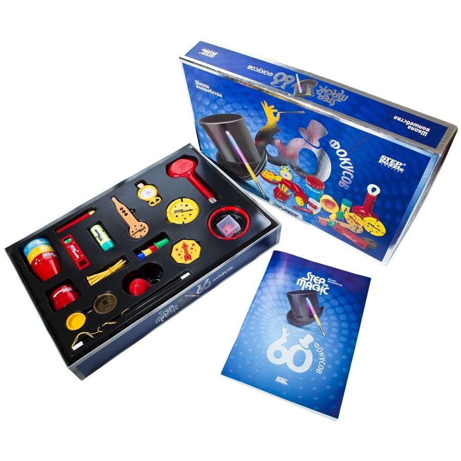 Игра 60 фокусов, Школа волшебства Степ Пазл 76096 наборы для фокусов dream makers игра детская настольная магические фокусы