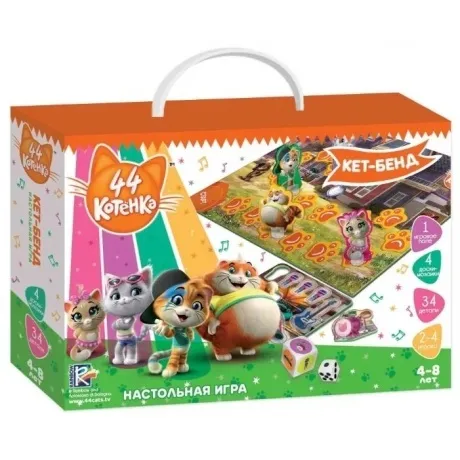 Игра настольная "Кет-Бенд", 44 Котенка VladiToys VT8055-08