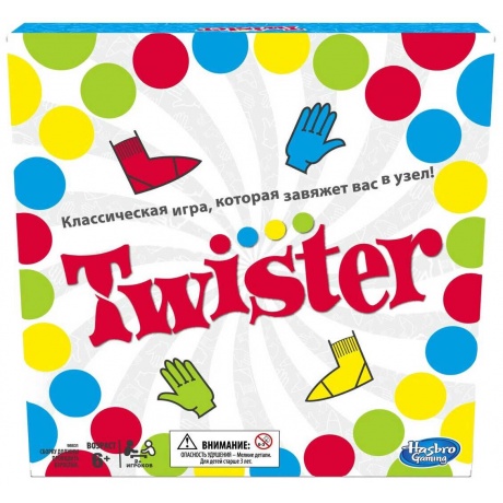 Настольная игра Hasbro &quot;Twister&quot; (Твистер) арт.98831121/98831Н - фото 1