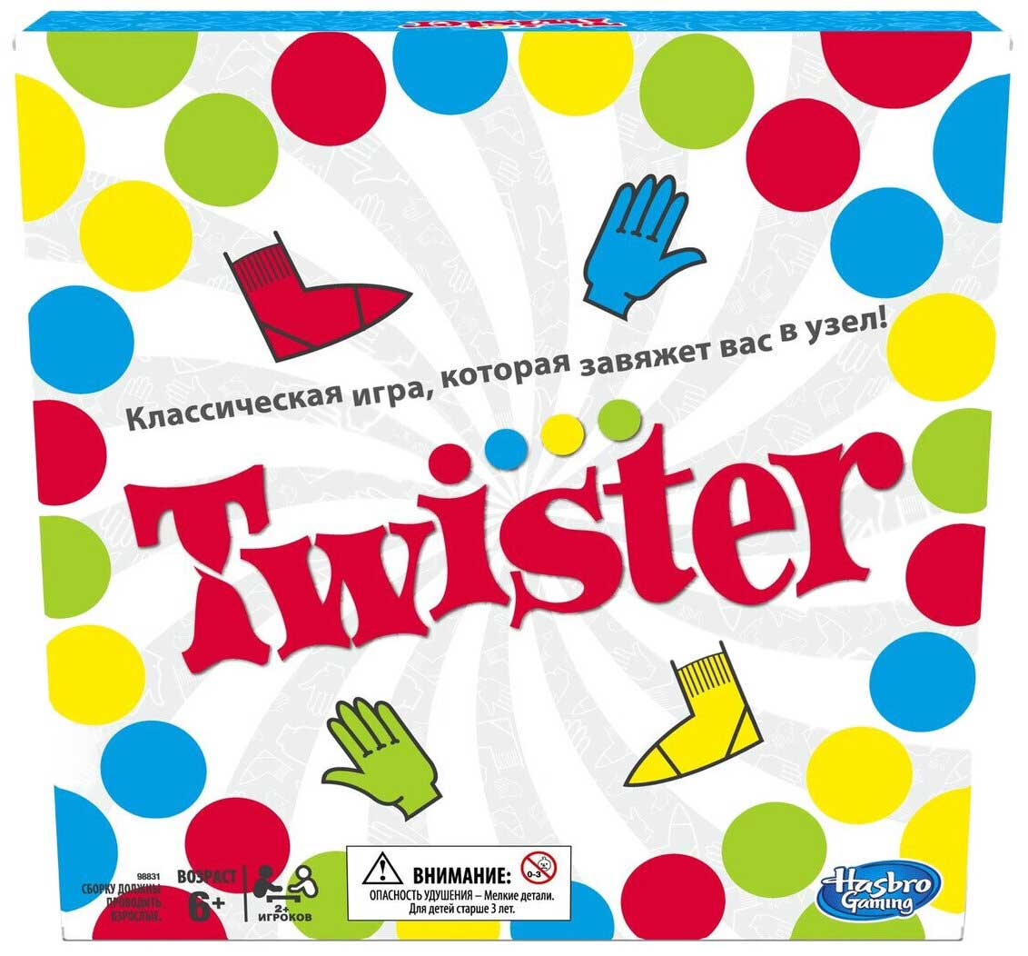 Настольная игра Hasbro Twister (Твистер) арт.98831121/98831Н игра hasbro твистер
