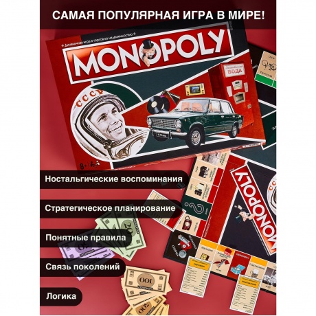Настольная игра "Монополия СССР" арт.WM01019-RUS - фото 6