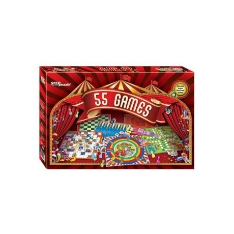 

Настольная игра Step Puzzle "55 лучших игр мира"76073
