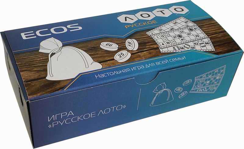 Настольная игра Лото Ecos настольная игра формы для рисования дидактическая шоколад кэт 12 для геймера 60г набор