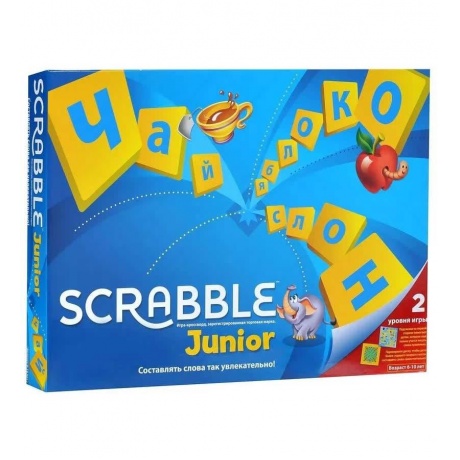 Настольная игра Mattel &quot;Scrabble&quot; Джуниор арт.Y9736 - фото 1