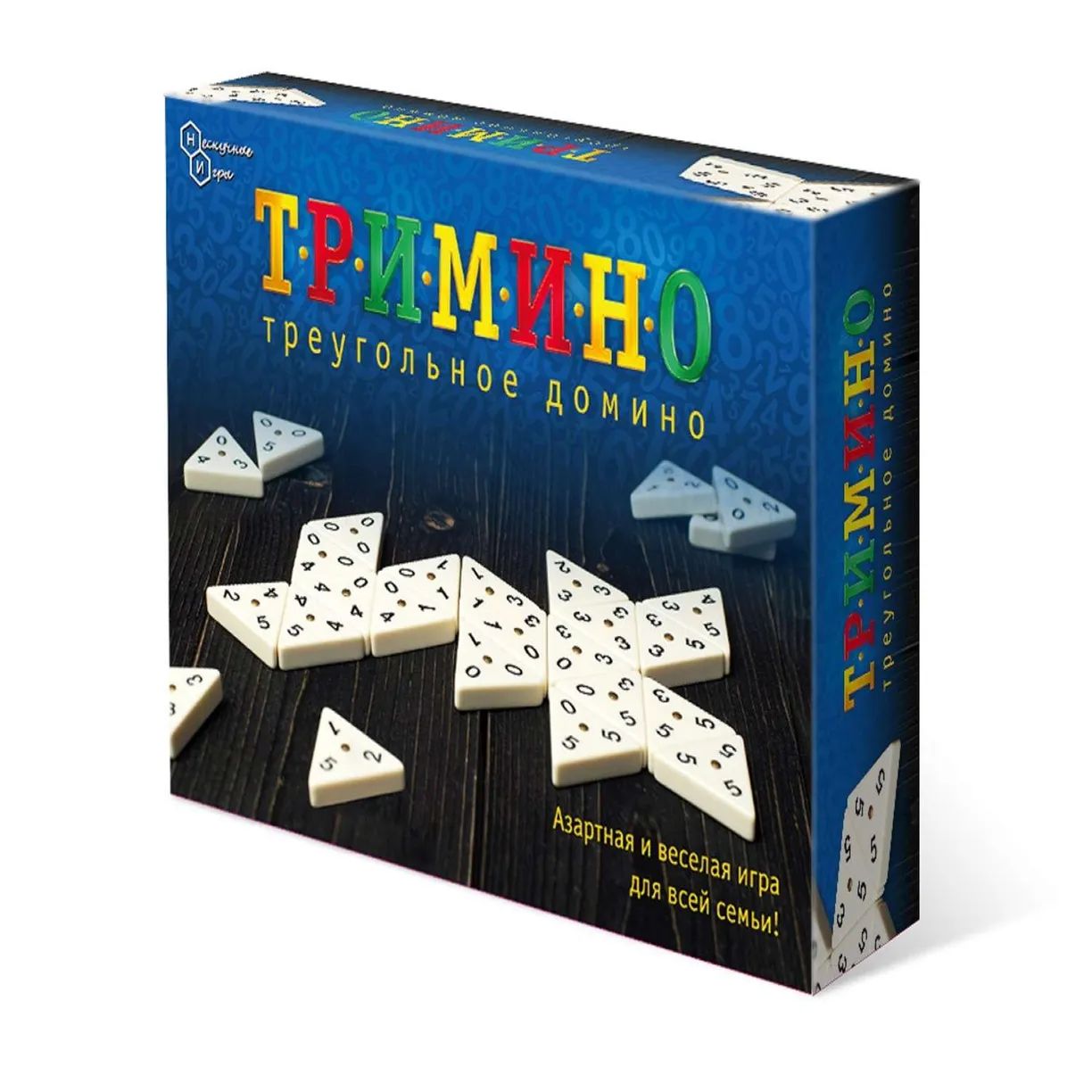 Игра Нескучные игры Тримино (треугольное домино) арт.7059 /14 настольная игра на грани