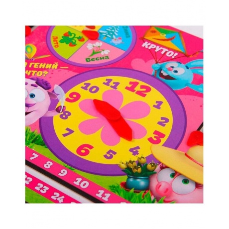 Обучающая доска Мастер игрушек «Часы: Учимся со Смешариками» IG0245 - фото 3