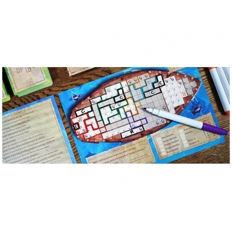 Настольная игра &quot;Остров кошек.Исследуй и рисуй&quot; арт.GG291 - фото 18