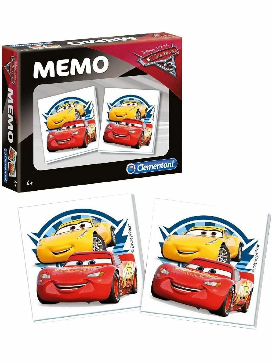 Настольная игра Clementoni Мемо Disney Pixar Cars (Тачки) арт.13279 настольная игра тачки квартет disney