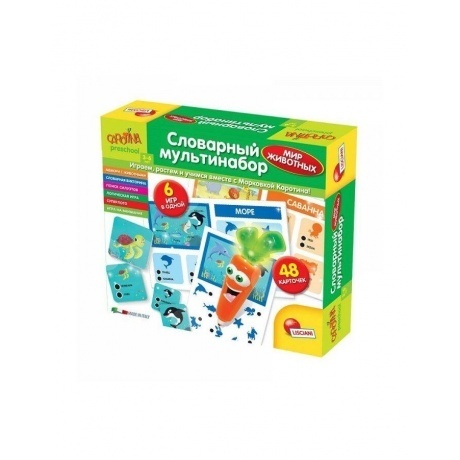 

Игра развивающая Lisciani Giochi "Словарный мультинабор. Мир животных" арт.R63567