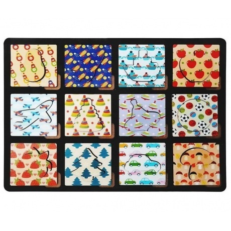 

Доска Сегена на подложке "Предметы" 24 дет. арт.8476 /28