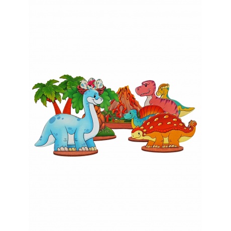 Игровой набор в коробке &quot;Динозавры&quot; 29 дет. (дерево)  арт.8646 /18 - фото 23